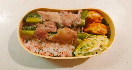 アスパラ豚肉巻き弁当