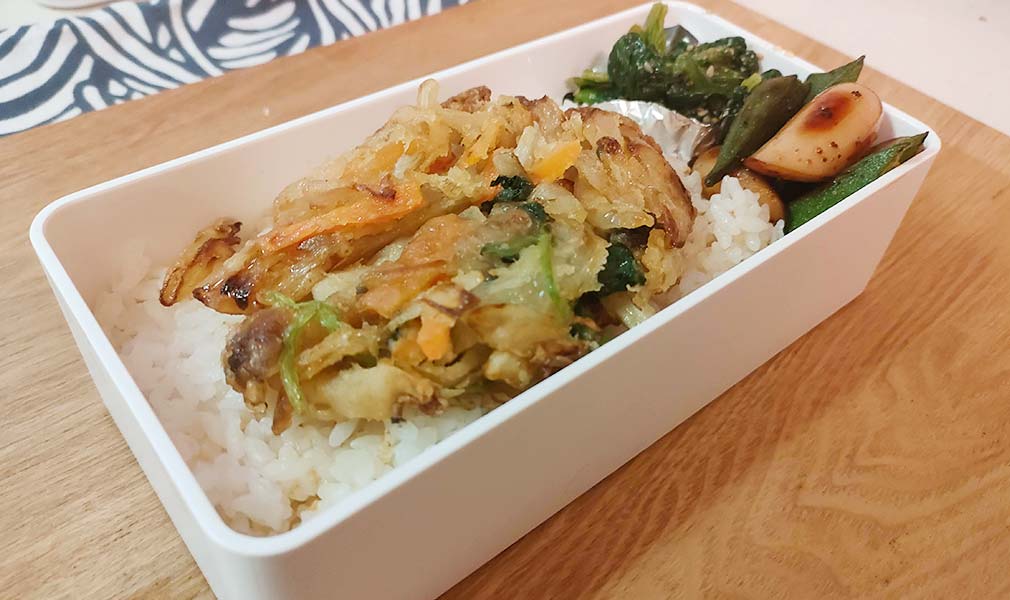 野菜かき揚げ丼弁当